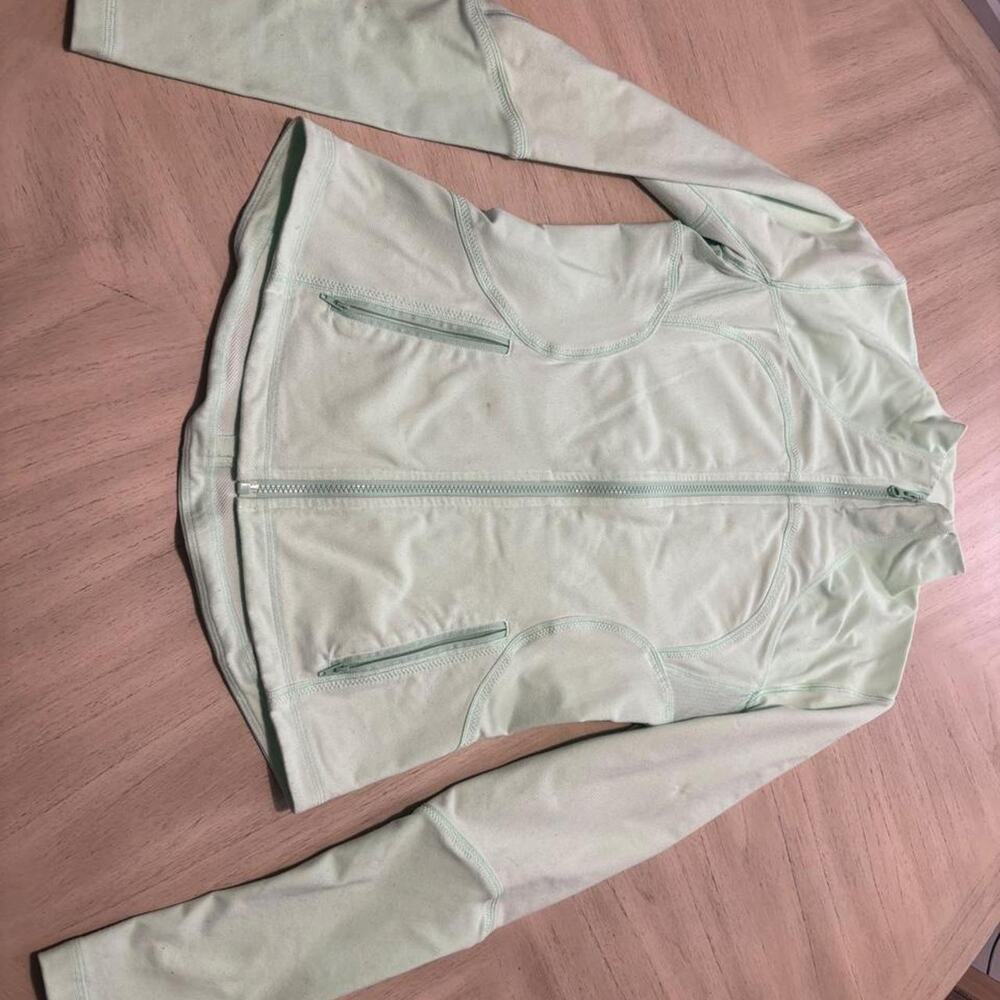 Lululemon light green zip up - Picture 2 of 7